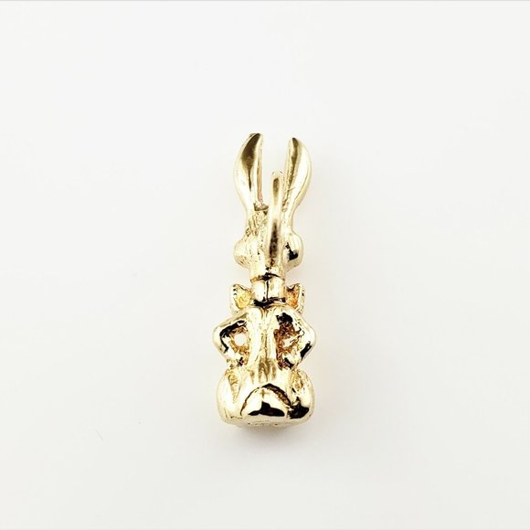 Vintage 10 Karat Yellow Gold Rabbit Charm #8272 - Picture 5 of 7
